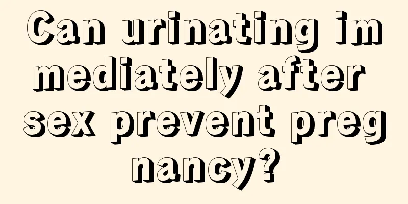 Can urinating immediately after sex prevent pregnancy?
