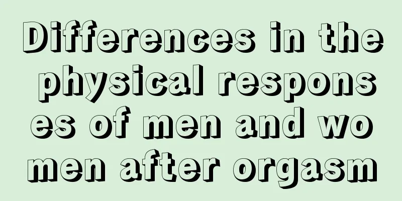 Differences in the physical responses of men and women after orgasm