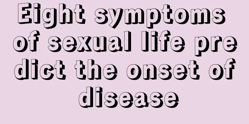 Eight symptoms of sexual life predict the onset of disease