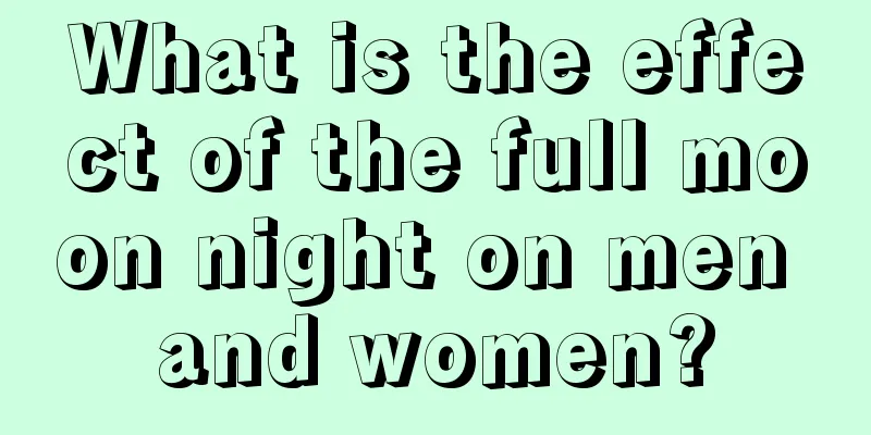 What is the effect of the full moon night on men and women?