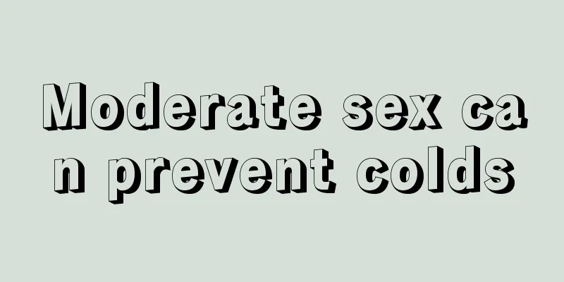 Moderate sex can prevent colds