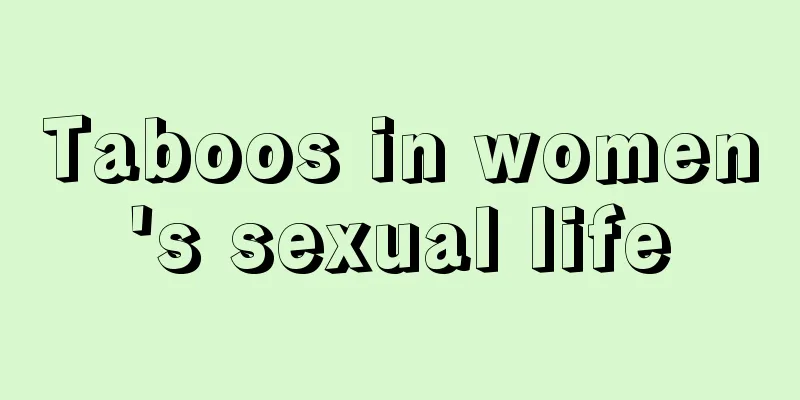 Taboos in women's sexual life
