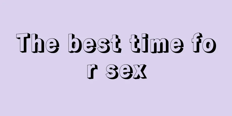 The best time for sex