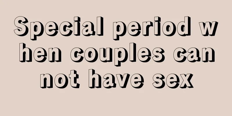 Special period when couples cannot have sex