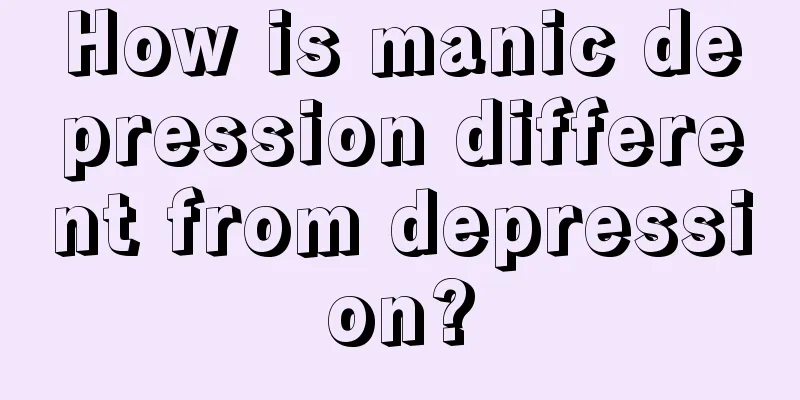 How is manic depression different from depression?