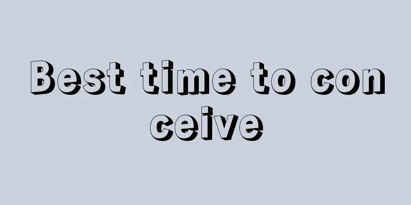 Best time to conceive